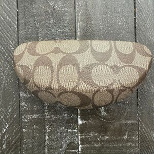 COACH Hard Shell‎ Hinged Sunglasses Case Brown/Tan